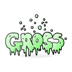 cartoon word gross