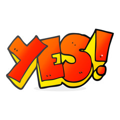 cartoon yes symbol