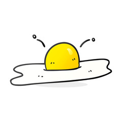 cartoon fried egg