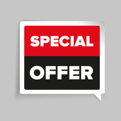 Special offer vetor label