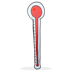 cartoon thermometer