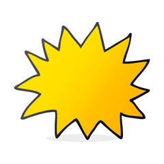 cartoon simple explosion symbol