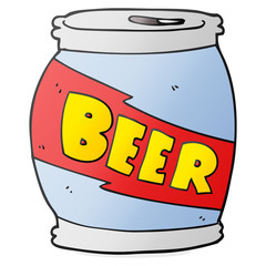 cartoon beer can