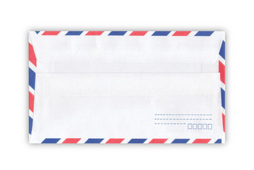 Close up of air mail envelope