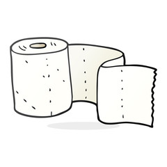 cartoon toilet roll