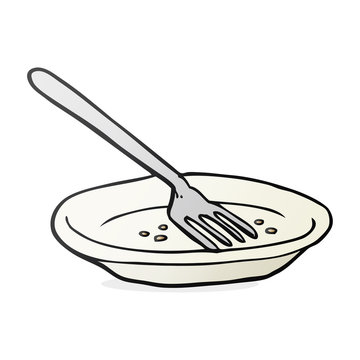 Cartoon Empty Plate