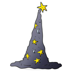 cartoon wizard hat
