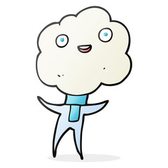 cute cloud head creature