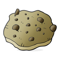 cartoon chocolate chip cookie