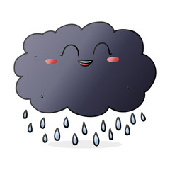 cartoon raincloud