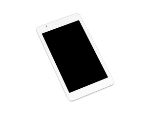 tablet isolated on white background with clipping path inside