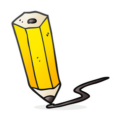cartoon pencil scribbling
