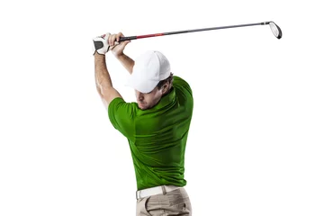 Abwaschbare Fototapete Golf Golfspieler