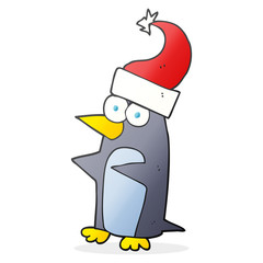 cartoon christmas penguin