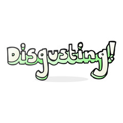 Obraz premium disgusting cartoon