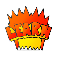 cartoon learn symbol