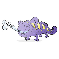 cartoon chameleon