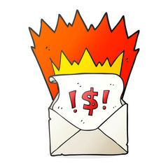 cartoon abusive letter