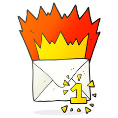 cartoon email message