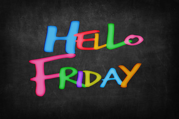 Hello Friday word on Blackboard