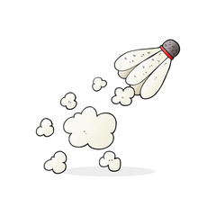 cartoon badminton shuttlecock