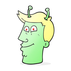 cartoon alien man