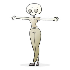 cartoon zombie woman