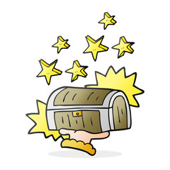cartoon treasure chest