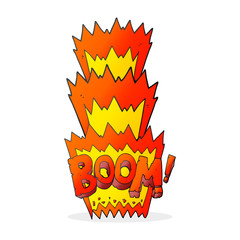 cartoon boom symbol