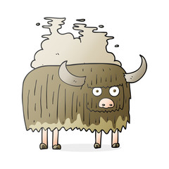 cartoon smelly cow