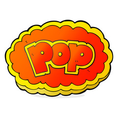 cartoon POP symbol