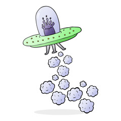 cartoon flying saucer