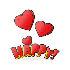 cartoon happy symbol