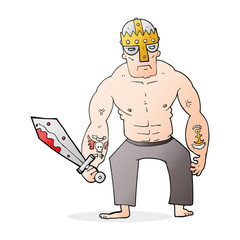 cartoon warrior