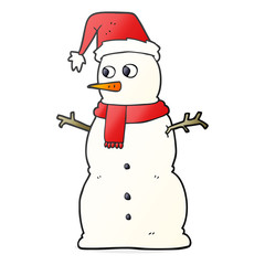 cartoon snowman