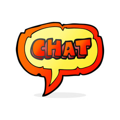 cartoon chat symbol