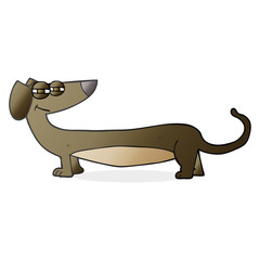 cartoon dachshund