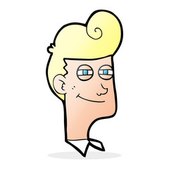 cartoon smiling man
