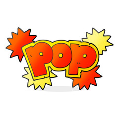 cartoon pop explosion symbol