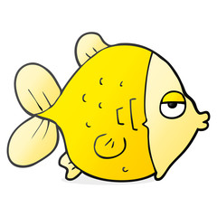 cartoon funny fish