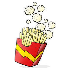 Obraz premium cartoon french fries