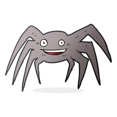 cartoon happy spider