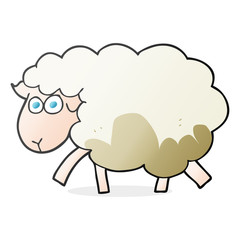 cartoon muddy sheep