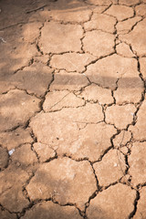 dry cracked texture in the ground