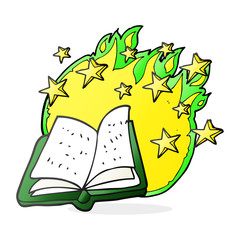 cartoon magic spell book