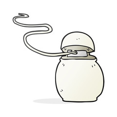 cartoon dental floss