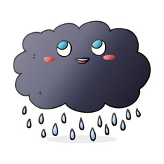 cartoon raincloud