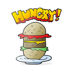 cartoon burger