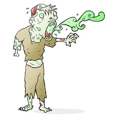 cartoon gross zombie
