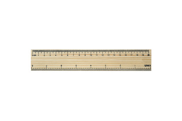20 centimeters (8 inches)  wood pattern ruler (isolated and have